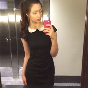 Black Peter Pan Collar Dress